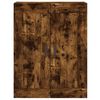 vidaXL Mobile a Parete Rovere Fumo 69,5x34x90 cm in Legno Multistrato