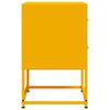 vidaXL Comodini 2 pz Giallo Senape 36x39x60,5 cm in Acciaio