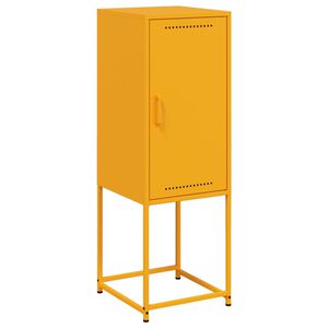 vidaXL Credenza Giallo Senape 36x39x107 cm in Acciaio