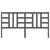 vidaXL Testiera per Letto Grigia 186x4x100cm in Legno Massello di Pino