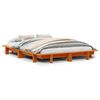 vidaXL Letto senza Materasso Marrone Cera 120x190 cm in Legno di Pino