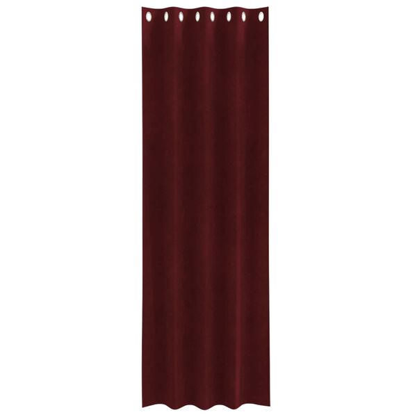 vidaXL Tende oscuranti 2 pcs Rosso Vino 140 x 260 cm Velluto