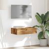 vidaXL Mobile Porta TV con Luci LED Legno Antico 60x35x15,5 cm