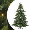 vidaXL Albero di Natale Artificiale con Rami Pieghevoli Verde 210 cm