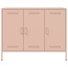 vidaXL Credenza Rosa 100,5x39x79 cm in Acciaio