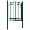 vidaXL Cancello per recinzione EMMEN parte ad arco 100x98,5 cm verde