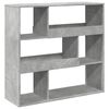 vidaXL Libreria/Divisorio Grigio Cemento 100x33x94,5 cm