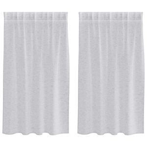 vidaXL Tenda in Velo 2 pz Grigio chiaro 140 x 140 cm Poliestere