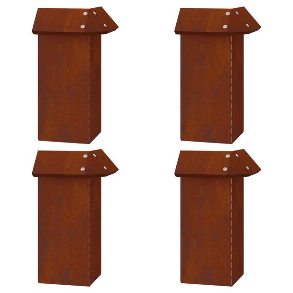 vidaXL Recinzioni per lumache 8 pcs Ruggine