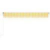 vidaXL Tenda da Sole Retrattile Automatica 500x300cm Giallo e Bianco