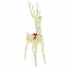 vidaXL Renna 3D 140 LED Bianco caldo 128 cm PET