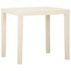 vidaXL Tavolo da Giardino Bianco 79x65x72 cm in Plastica