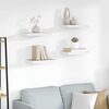 vidaXL Scaffali a Parete 4 pz Rovere e Bianco 50x23x3,8 cm in MDF