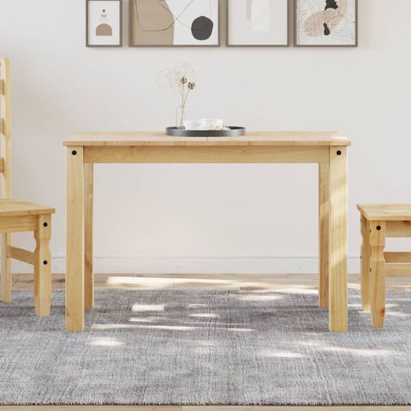vidaXL Tavolo da Pranzo Panama 112x60x75 cm Legno Massello Pino