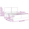 vidaXL Struttura del letto Nero 200 x 200 cm Pino massello