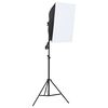 vidaXL Kit per Studio Fotografico con Softbox, Fondale e Riflettore