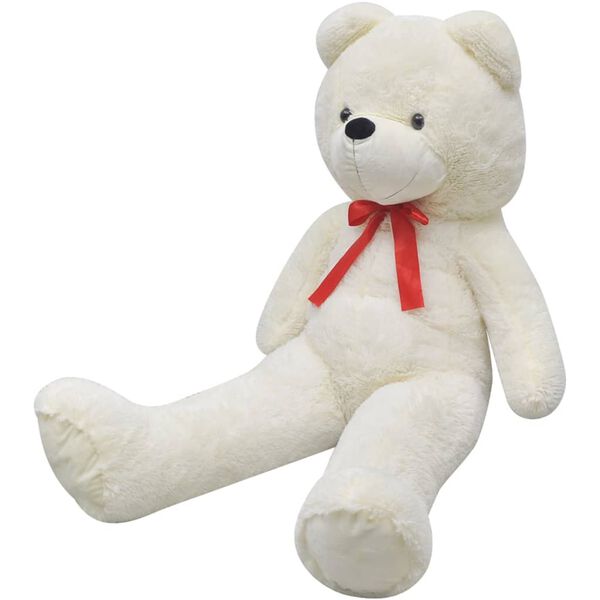 vidaXL Orsacchiotto di Peluche Bianco 170 cm