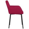 vidaXL Sedie da Pranzo 2 pz Rosso Vino in Velluto