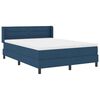 vidaXL Letto a molle con materasso Blu 190 x 140 cm Poliestere