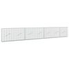 vidaXL Gabione con Filo da 3,5 mm e Rete da 5x10 cm 350x10x50 cm