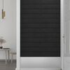 vidaXL Pannelli Murali 12 pz Neri 60x15 cm Velluto 1,08 m&sup2;