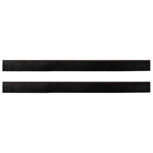 vidaXL Spazzole per porte autoadesive 2 pcs Marrone 100 cm