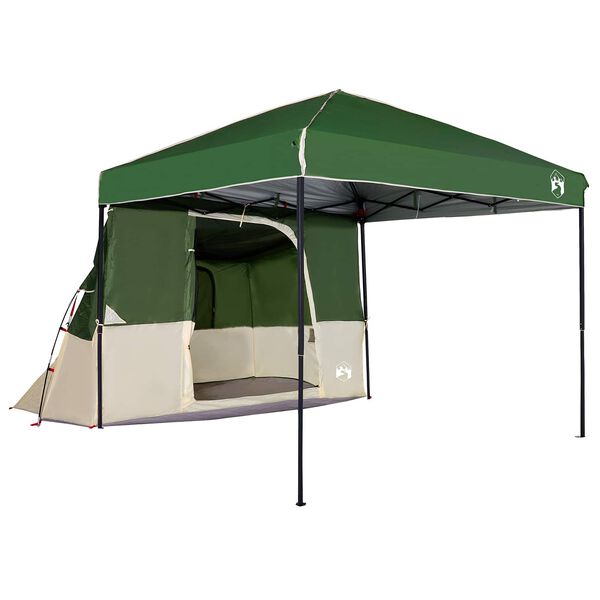 vidaXL Set di Tende da Campeggio 2 pcs Verde Taffeta e Tessuto