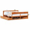 vidaXL Letto senza Materasso Marrone Cera 200x200 cm in Legno di Pino