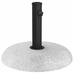 vidaXL Base per ombrellone 20.9 kg Grigio Chiaro Cemento Rotondo