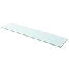 vidaXL Mensola in Vetro Trasparente 110x25 cm