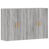 vidaXL Armadietti a Parete 2 pz Grigio Sonoma in Legno Multistrato