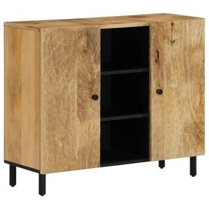 vidaXL Credenza 90x33x75 cm in Legno Massello di Mango