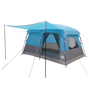 vidaXL Tenda Familiare 6 persona Blu Poliestere