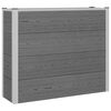 vidaXL Letto rialzato da giardino Grigio 100 x 30 x 82 cm