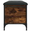 vidaXL Panca Portaoggetti Rovere Fumo 82x42x45 cm Legno Multistrato