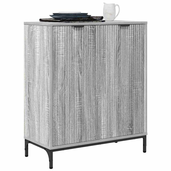 vidaXL Credenza Grigio Sonoma 69,5 x 33 x 82 cm Legno multistrato