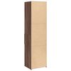 vidaXL Credenza Rovere Marrone 50x42,5x185 cm in Legno Multistrato
