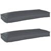 vidaXL Set di Cuscini per Pallet 2 pz Tessuto Oxford Antracite