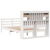 vidaXL Letto Libreria senza Materasso Bianco 135x190 cm Legno di Pino