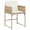 vidaXL Set da Pranzo per Giardino 5 pcs Beige polyrattan