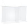 vidaXL Rete per zanzare per letto 3 pz 156 mesh Bianco Poliestere