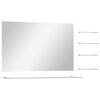 vidaXL Specchio da Parete con 5 Mensole Argento 100x60 cm