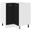 vidaXL Armadio pensile Rovere Nero 75,5 x 75,5 x 80,5 cm