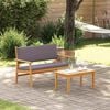 vidaXL Set Divano da Giardino 2 pcs Antracite Legno di Acacia Massello