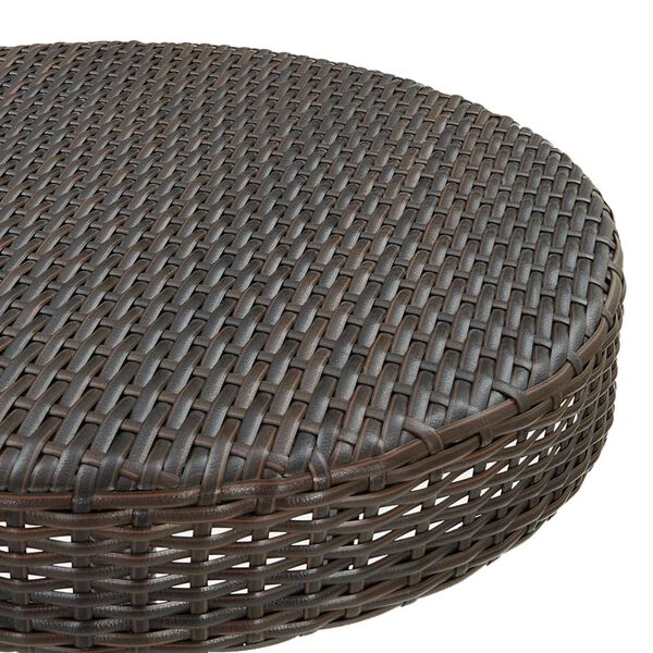 vidaXL Tavolo da Giardino Marrone 60,5x106 cm in Polyrattan