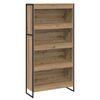 vidaXL Armadio per Libri 2 pcs Rovere Artigianale 80 x 30 x 155 cm
