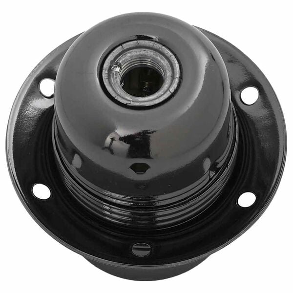 vidaXL Portalampade 2 pz Nero Lucido E27