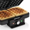 Tristar Piastra per Waffle 1000 W per 2 Waffle Nera