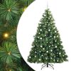 vidaXL Albero di Natale artificiale con 300 LED Verde 210 cm PE e PVC