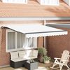 vidaXL Tenda Retrattile Bianco 300 x 250 cm Poliestere e Acciaio